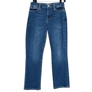 FRAME Le High Straight Rosalie Jeans Women's Size 26 Dark‎ Wash Denim